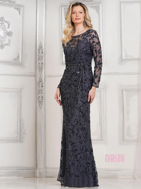 Marsoni MV1321 Long Sleeve Mother of the Bride Formal Dress