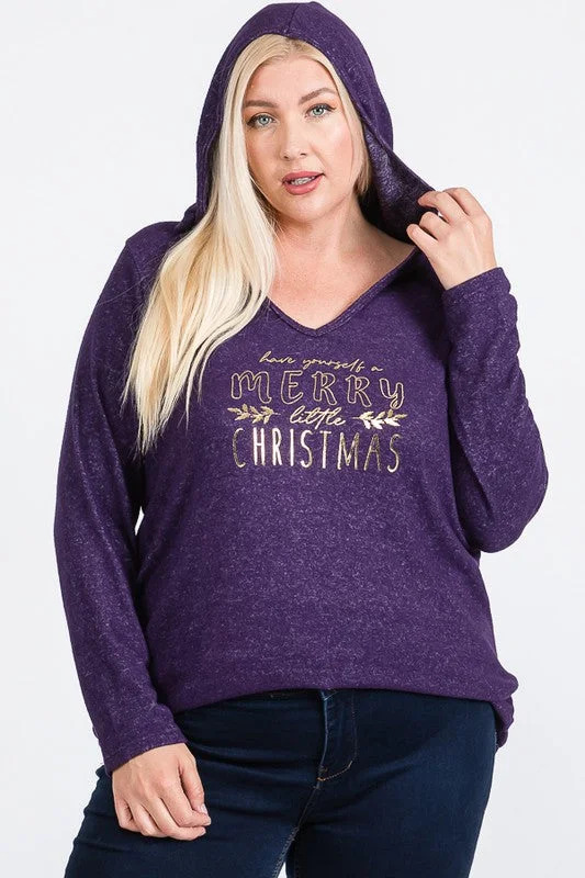 The Holly - Women's Plus Size Top in Purple