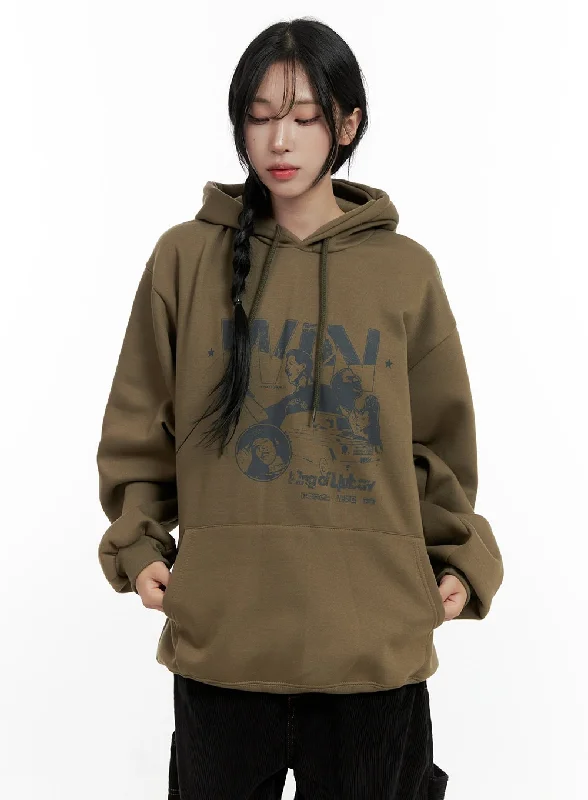 Chic Graphic Oversized Hoodie CN407