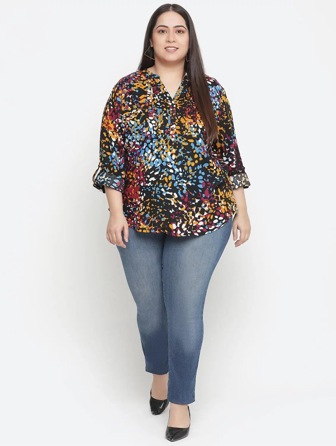 Band Of Colors Plus Size Women Casual Top