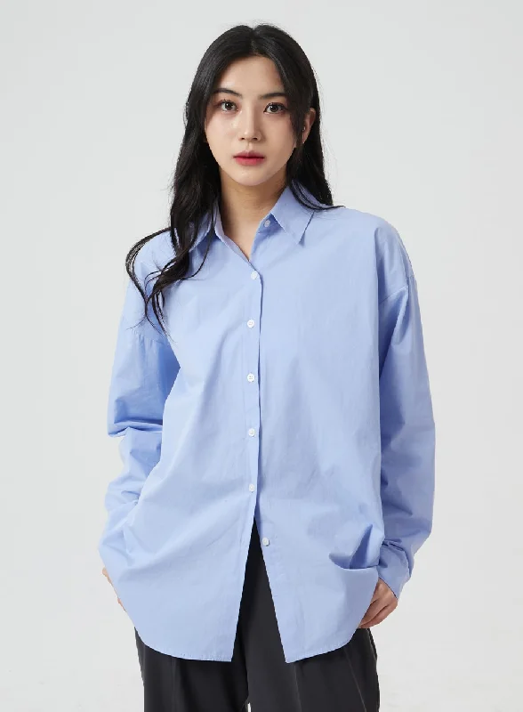 Pastel Color Oversized Shirt BM304