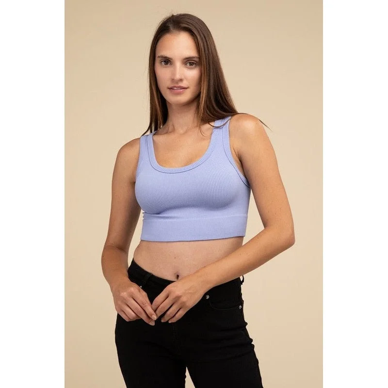 Ribbed Seamless Crop Top