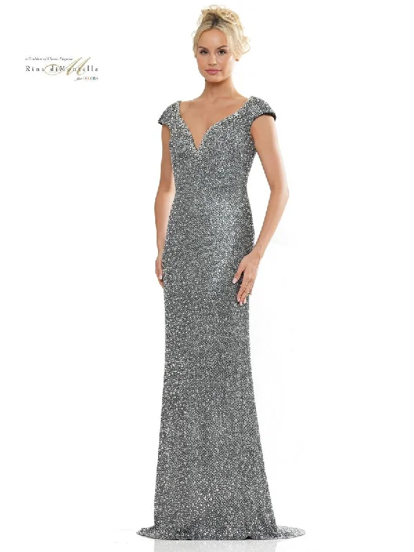 Rina di Montella RD2983 Long Fitted Formal Glitter Dress