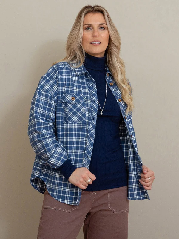 Leigh oversized flannel check shirt