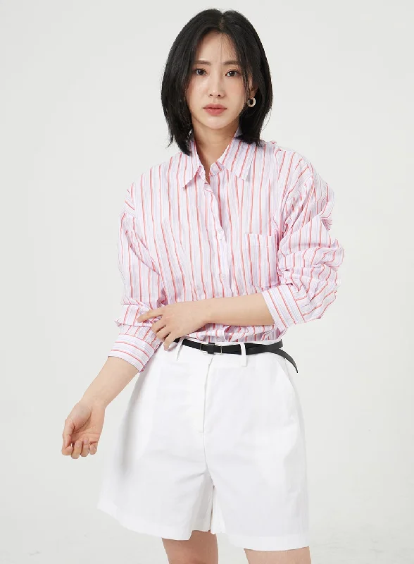 Oversized Stripe Shirt OM329