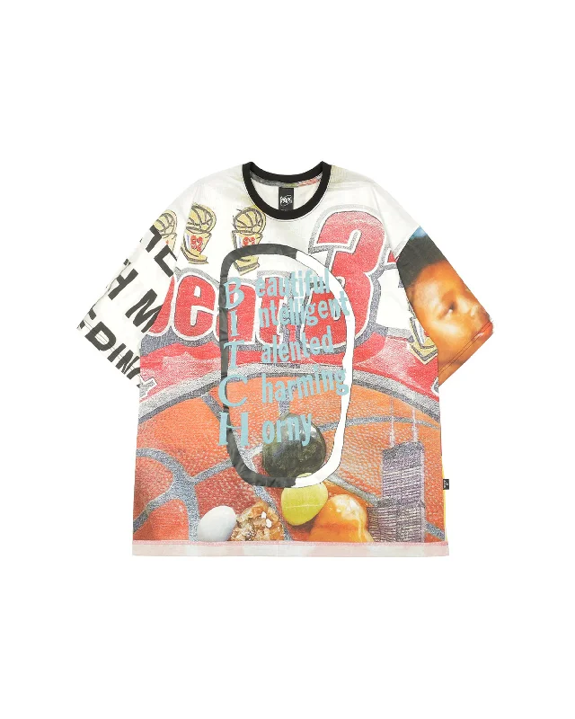 Martine Syms B.I.T.C.H.  Oversized Short Sleeve T-Shirt - Collage