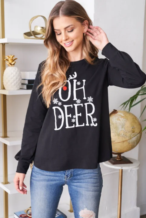 Oh Deer - Women's Plus Size Top