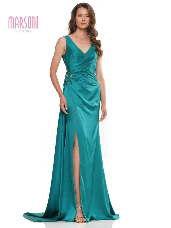 Marsoni MV1246 Long Beaded Formal Evening Dress