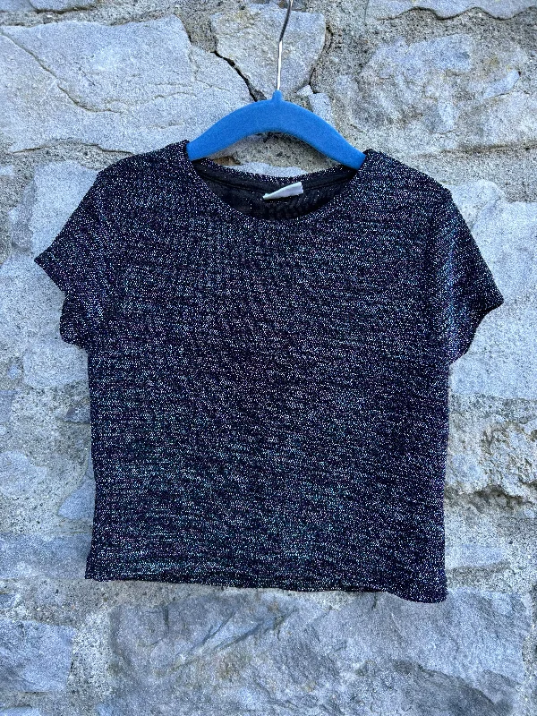 Sparkly cropped T-shirt 6-7y (116-122cm)