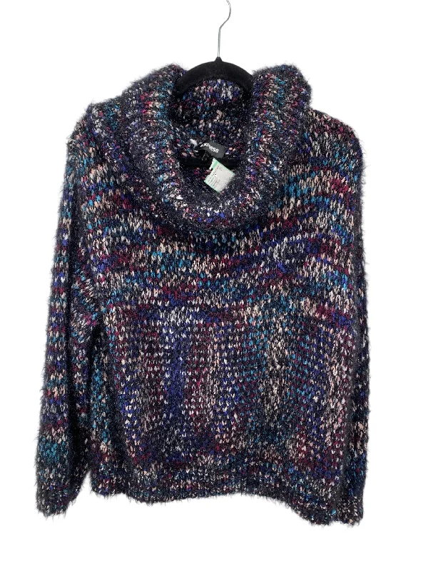 Express Misses Size Medium Black Multi Sweater