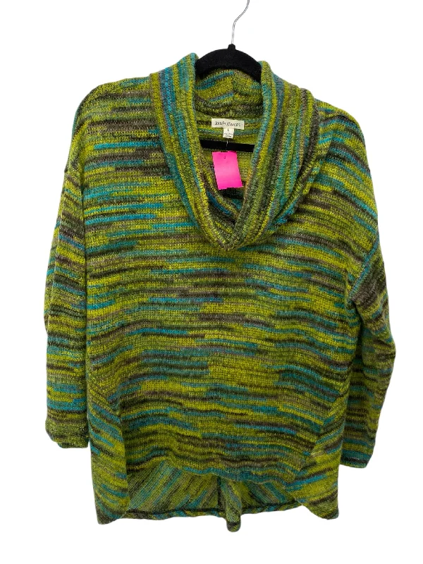 John Paul Richard Misses Size Large Green Multi Sweater