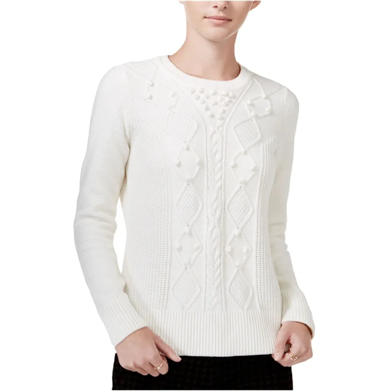 Maison Jules Womens Popcorn Knit Sweater