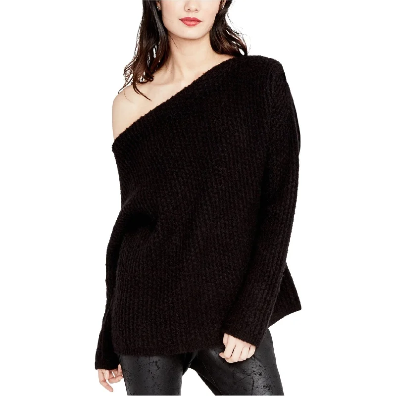 Rachel Roy Womens One Shoulder Knit Sweater