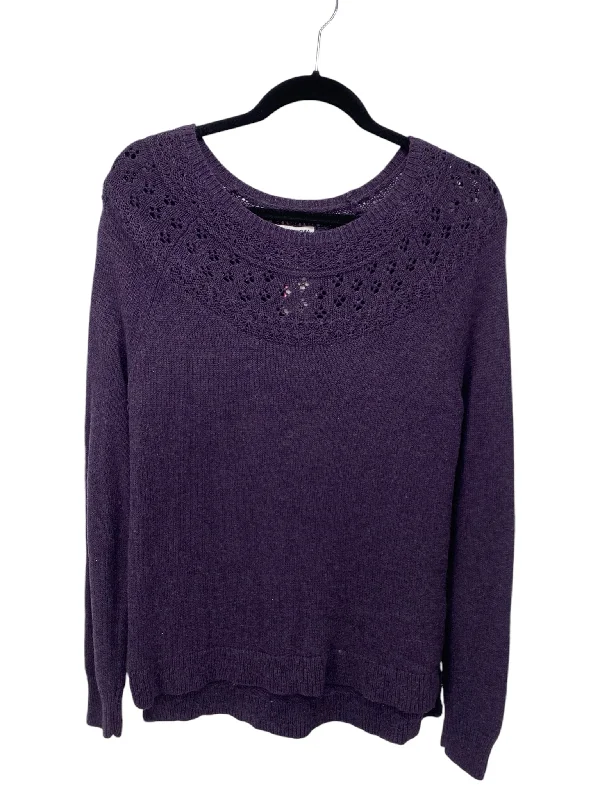 Sonoma Misses Size Small Purple Sweater