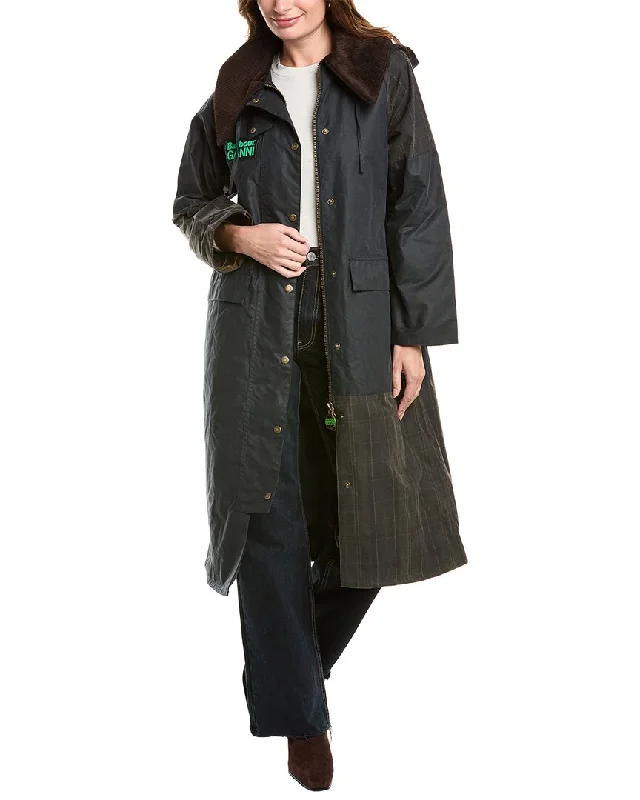 Barbour GANNI Waxed Long Coat