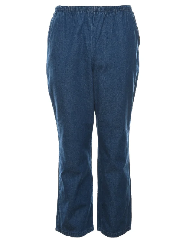 Dark Wash Denim Trousers - W26 L27