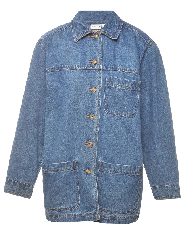 Extra Long Denim Jacket - M