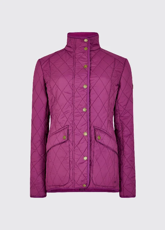 Bettystown Quilted Coat - Berry