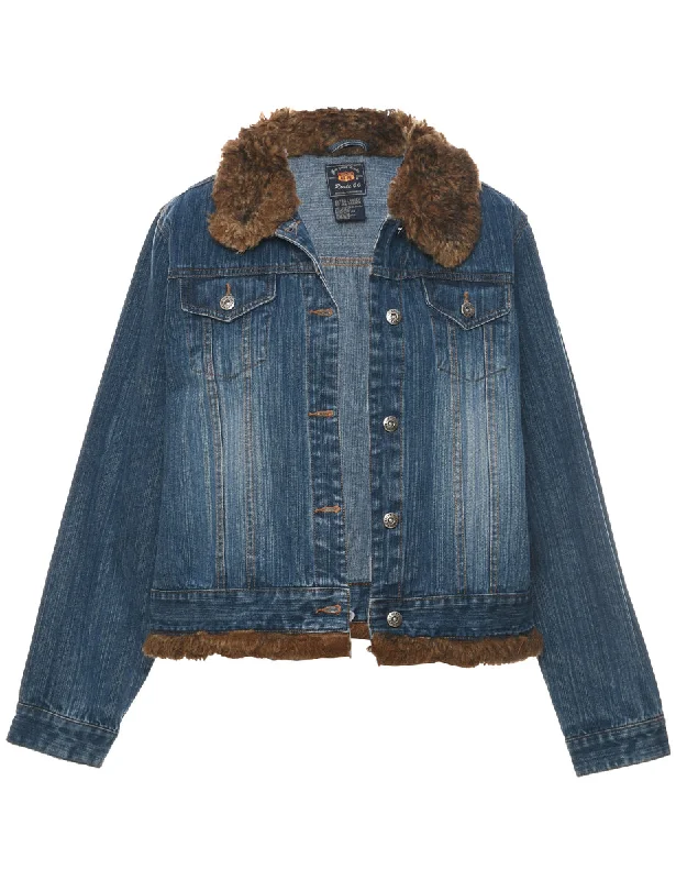 Medium Wash Denim Jacket - XL