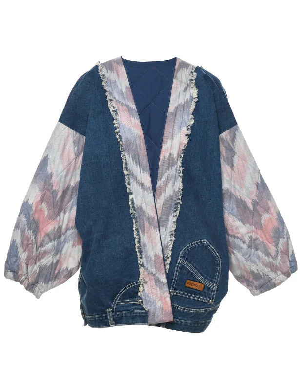 Patchwork Denim Jacket - XXL