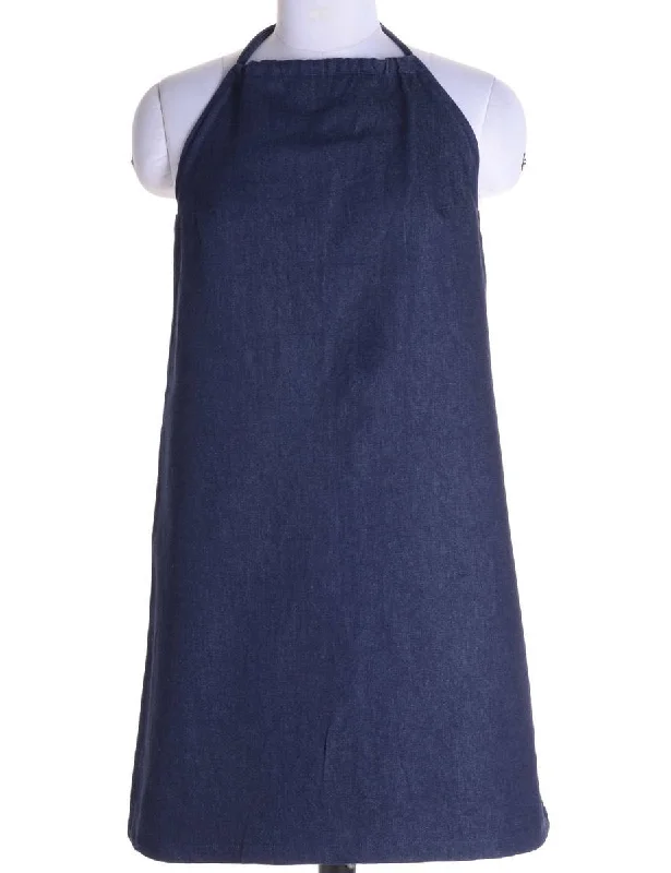 Label Erin Denim Halter Neck Dress