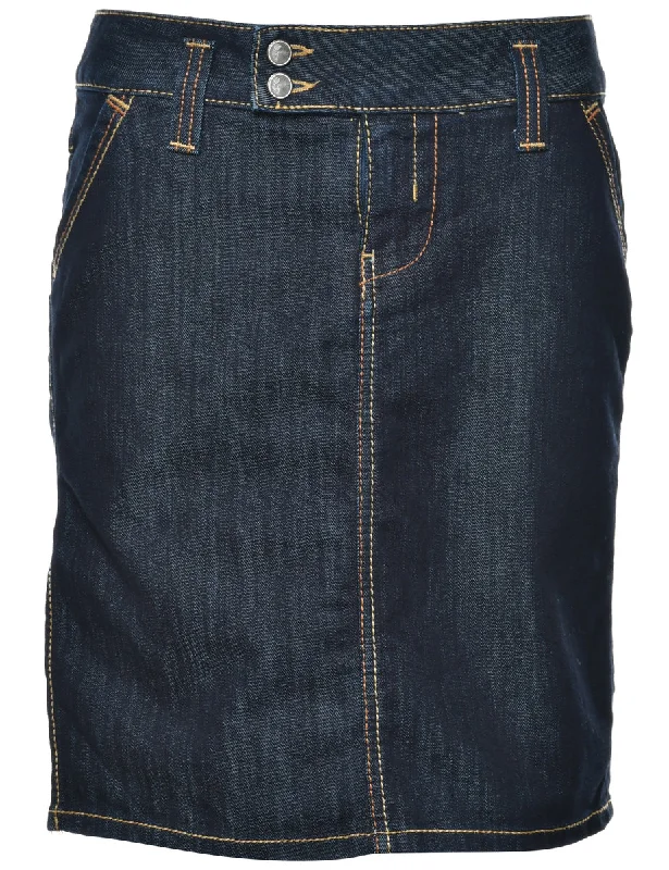 Guess Pencil Shape Denim Skirt - L