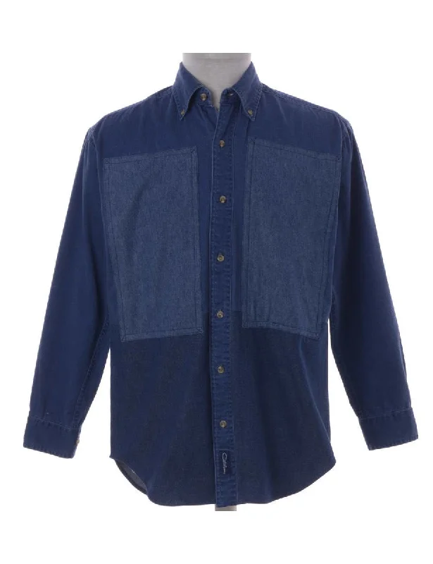 Label Darren Two Tone Denim Shirt