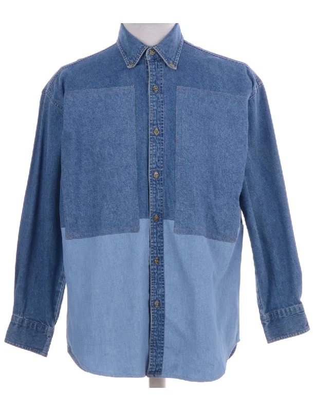 Label Darren Two Tone Denim Shirt