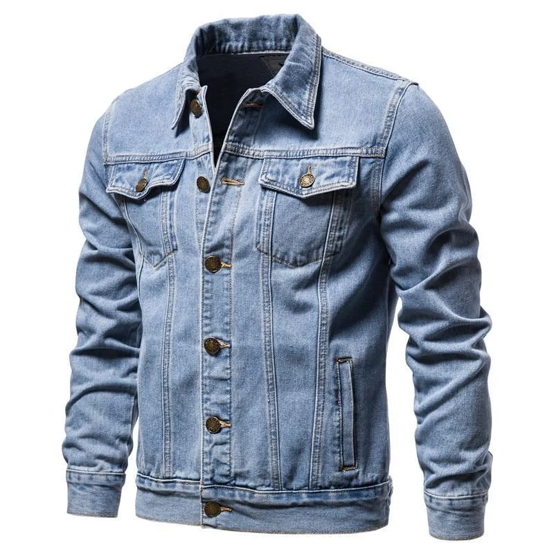 Lapel Denim Jeans Jackets