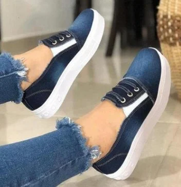 Super beautiful and trendy shoes Denim Canvas shoes Women Size43