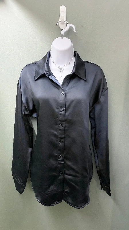 * Charlie B Long Sleeve Dark Blue Button Up Shirt