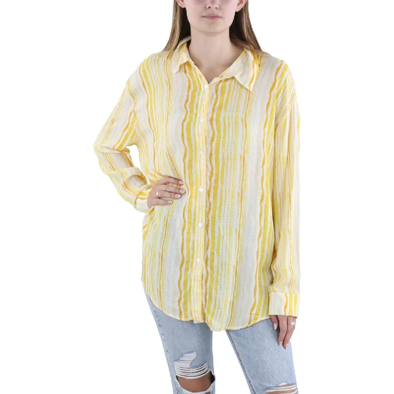 Sage The Label Womens Day IN THE SUN Sunny Long Shirt Button-Down Top