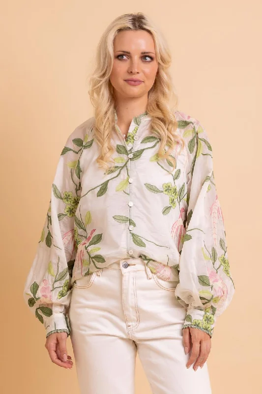 Penelope Shirt White Floral