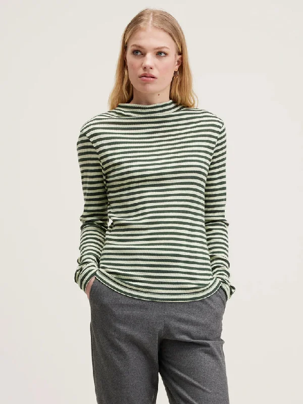 Bellerose Viory Stripe T-Shirt in Green