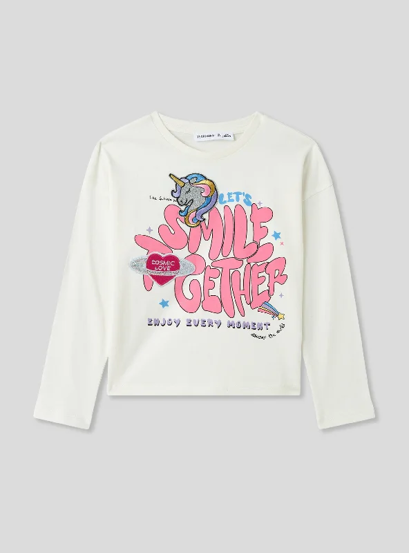 Girls's Long-sleeved T-shirt