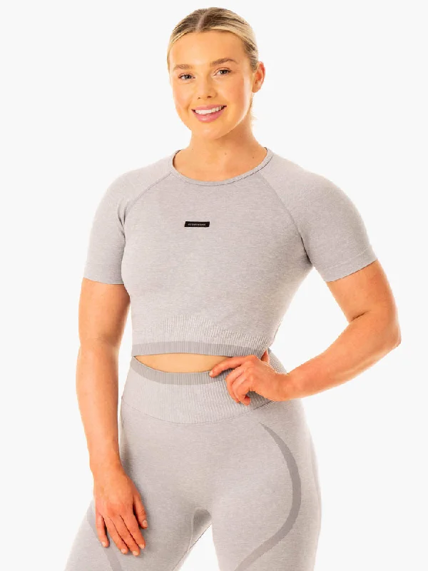 Ryderwear | Excel Seamless T-Shirt - Grey Marl