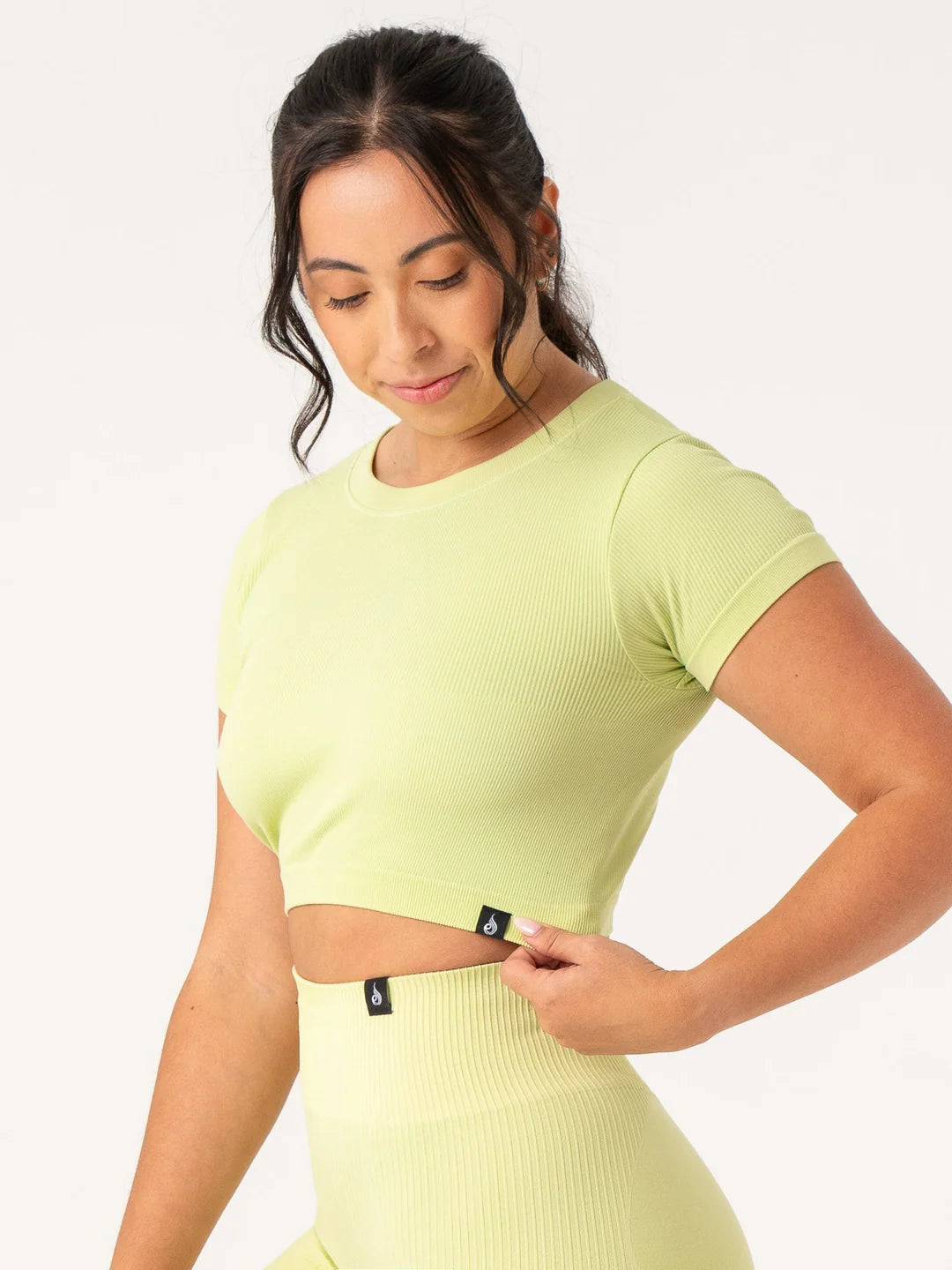 Ryderwear | Rib Seamless T-Shirt - Lime