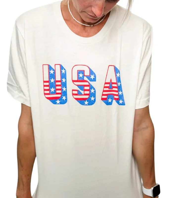 Women's Usa T-Shirt In White