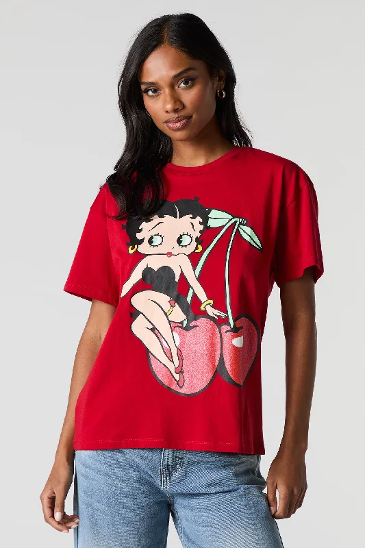 Betty Boop Graphic Boyfriend T-Shirt