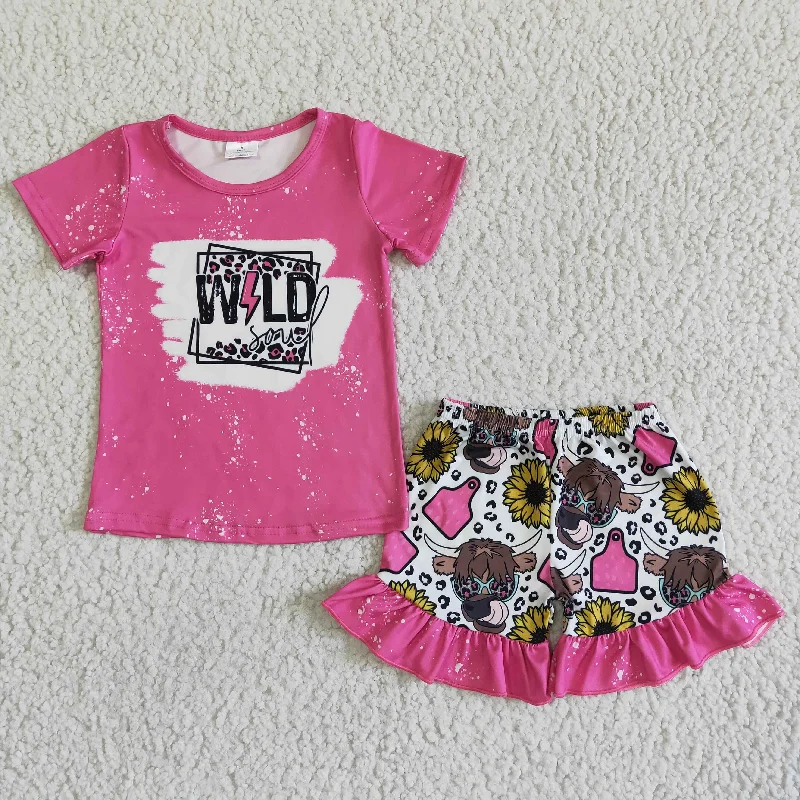 wild T-shirts Shorts Sets GSSO0067