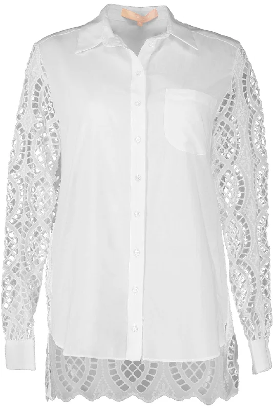 Cap Ferret Long Sleeve Button Down Blouse