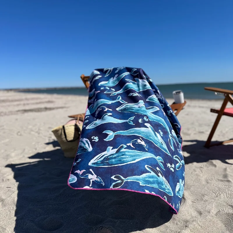 The Cape Cod Towel Company Whale Song Beach Blanket