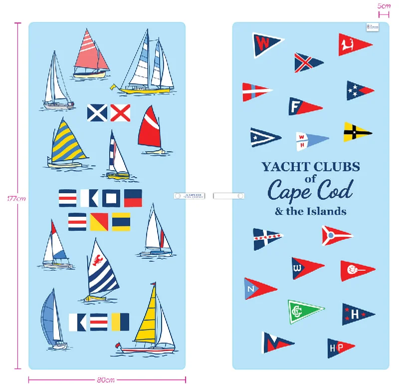 The Cape Cod Towel Company Yacht Club Beach Towel