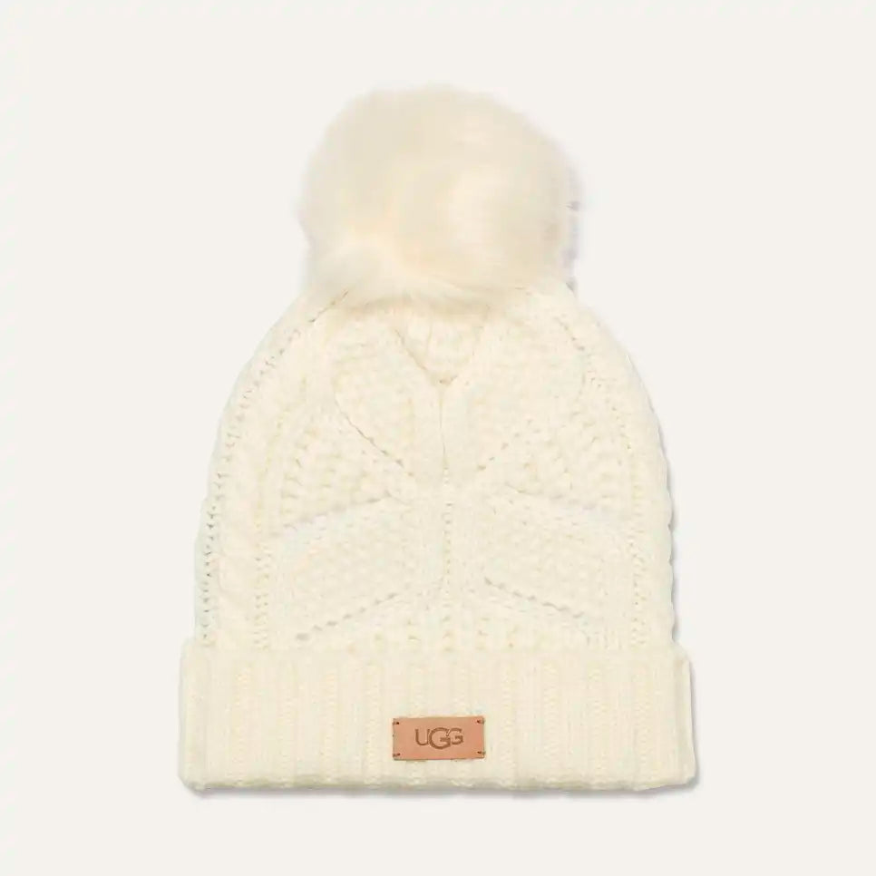 UGG® Women's Cable Beanie With Pom